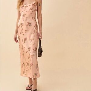 Reformation Silk Aribella Dress